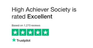 high achiever society rated excellent on trustpilot